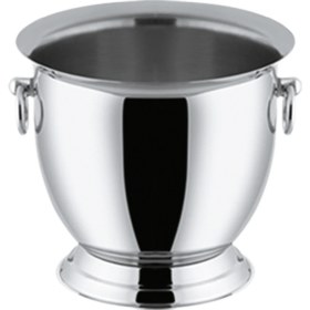 Resim Özbir Paslanmaz Çelik Ayaklı Şampanya Şarap Kovası 18 x 15 cm 
