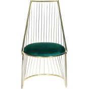 Resim 3A Mobilya Green Gold Metal Sandalye 