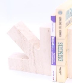 Resim Traverten Ok Kitap Tutucu 