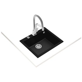 Resim Teka Forsquare 50.40 Tg Tek Hazneli Tegranite+ Eviye - Siyah - 115230005 