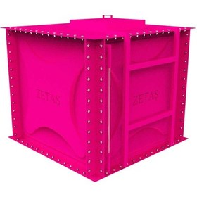 Resim Zetaş Fırın Boyalı Modüler Su Deposu Pembe 5000 L 