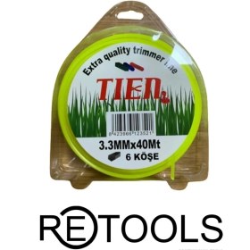 Resim 3.5 mm 40-36 M 6-4 Köşeli Plastik Telli Tırpan Misinası 