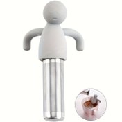 Resim 1 adet Silikon saç tokası Saplı Paslanmaz Çelik İnce Örgü Çay Infuser - Kupalar ve Kavanozlar Üzerinde Kolay Askı Yapmak İçin Dayanıklı Dökülmüş Yaprak Çay Süzgeci, Siyah, Yeşil, Bitkisel ve Beyaz Çay İçin Mükemmel, Çay Süzgeci 