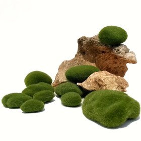 Resim 8 adet Parlak Yeşil Yapay Sfera Taşı - Akvaryum Dekoru, Yılan Teraryumları ve Amfibiyon Eko Sistemleri için İdeal, Kaplumbağa, Yılan ve Küçük Evcil Hayvanlar için Mükemmel, Akvaryum Aksesuarları | Doğalistik Dekor | Dayanıklı Plastik 