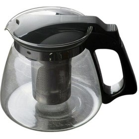 Resim Süzgeçli Cam Demlik 1100 Ml Şeffaf 