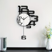 Resim 1 adet Modern Minimalist Yaratıcı Metal Duvar Saati, Sessiz Tik Tak Yok, Düzensiz Şekil, Dijital Ekran, AA Pil ile Çalışır, Pil Dahil Değildir, Oturma Odası, Mutfak, Yatak Odası, Yemek Odası ve Ofis Dekorasyonu için, Ev Hediyesi, Noel ve Cadılar Bayramı Süslemeleri, Yeni Yıl Hediyesi için İdeal 