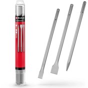 Resim 3-Parça Sds Murç Seti (Sivri, 20 mm Düz ve 40 mm Spatula, Dayanıklı 40CR Çelik) - 49190110 