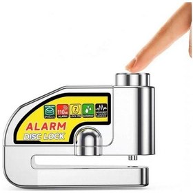 Resim Motosiklet Alarmlı Çelik Disk Kilidi 110 Desibel Ses 7 Pin Girişli Motor Alarmlı Disk Kilit 