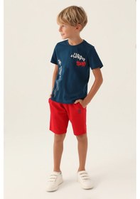 Resim U.S. Polo Assn. U.s. Polo Assn Lisanslı Clothing Lacivert Erkek Çocuk Bermuda Takım 5274-43257 Lacivert 