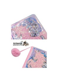Resim Unicorn Simli Peluş Çizgili Defter 1 Adet Hatıra Ve Günlük Defteri Peluş Ponponlu Defter A5 80 Yaprak 