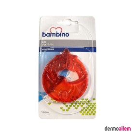 Resim Bambino Ayyıldız Figürlü Kırmızı Sulu Diş Kaşıyıcı 