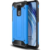 Resim Xiaomi Redmi Note 9 Kılıf Rugged Armor Mavi Microsonic