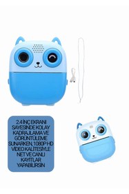 Resim Teknoşık Çocuklar İçin Anında Baskı Yapan Printer Kamera | Fotoğraf Çekim ve Anında Çıktı Makinesi 