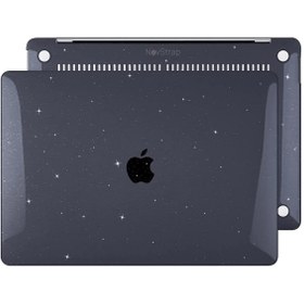 Resim NovStrap Apple MacBook Pro 2020 13 inç A2289-A2251 Uyumlu Kılıf Sert Parlak Simli Kılıf 