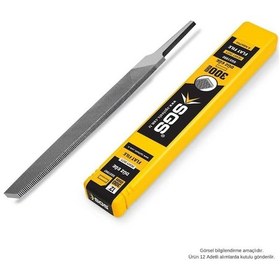 Resim Sgs Yassı Düz Eğe Seti Orta Dişli - 150-200-250-300 Mm. - 4 Parça 