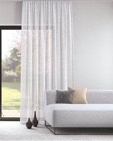 Resim Optik Beyaz Rengi Keten Görünümlü Ekstraforlu Tül Perde Ütü Istemez Optik Beyaz 