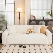 Resim 1 adet Ağır Hizmet Tipi Esnek Koltuk Örtüsü - Evcil Hayvan Dostu Elastik Koltuk Örtüsü 1-4 Kişilik Kanepe için, %95 Polyester ve %5 Spandeks, Makinede Yıkanabilir Tek Parça Tasarım, Oturma Odası ve Yatak Odası için Toz Geçirmez Mobilya Koruyucu, Yatak Odası Mobilya Örtüsü | Sanatsal Dokunuşlu Tasarım | Esnek Kumaş Kaplama, Koltuk Örtüleri 