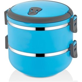 Resim Mobgift Freshbox 2 Katlı Sefer Tası Yemek Termosu Mavi N1125142 Çok Renkli 