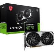 Resim MSI GeForce RTX 4070 Ventus 2X E 12G OC 12GB GDDR6X 192 Bit DLSS 3 Ekran Kartı 