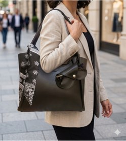 Resim Mia Belt Asılabilir Gözlük Kılıfı Kalp Model Siyah Suni Deri Çanta Charmı 