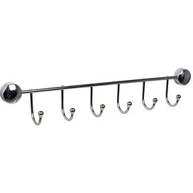 Resim 548 6 Lı Banyo Askısı Gri 