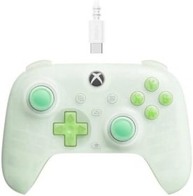 Resim 8Bitdo Xbox için RGB Aydınlatma Ateş Halkası, Hall Efektli Joystick ve Tetikleyicili Ultimate Mini Kablolu Oyun Kumandası, Xbox Series X|S, Xbox One, Windows 10/11 için - Resmi Lisanslı (Yarı Saydam 