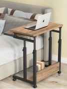 Resim Yükseklik Ayarlı Ve Klavyelikli Çalışma Masası - Ceviz 