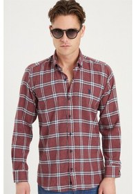 Resim G699 Dewberry Erkek Gömlek-bordo Bordo 