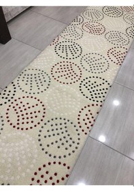 Resim Saray Halı Samyeli 10941 Wk 80X300 Krem Kırmızı Gri Yolluk ! 