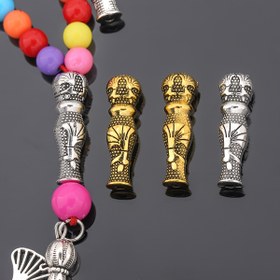 Resim 20 adet/10 adet Düz Başlı Desenli Püskül Boncuklar 23mm Vintage Yuvarlak Gevşek Aralayıcı Boncuklar Eskitme Kabak Dokusu Delikli Dekoratif Çift Taraflı Düz Delikli İpliği Geçirme Boncukları Boş Boncuklar Takı Yapımı için Uygun Bilezikler, Kolyeler, Halhallar, Küpeler, Saç Aksesuarları, Telefon Zinciri Süsleri, Anahtarlık, Giysi Aksesuarı El Sanatları Malzemeleri 