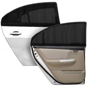Resim Araba Yan Cam Perdesi Sineklik Oto Güneşlik Örtü 2 Adet 