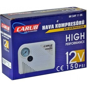 Resim Carub 12v Hava Kompresörü 150 Psi Yassı Br2491105 