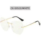 Resim Zxwlyxgx 2023 Yeni Vintage Pilot Güneş Gözlüğü Kadın Erkek Uv400 Koruma Retro Kesme Lenswhıte51gri Gri 