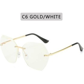 Resim Zxwlyxgx 2023 Yeni Vintage Pilot Güneş Gözlüğü Kadın Erkek Uv400 Koruma Retro Kesme Lenswhıte51gri Gri 