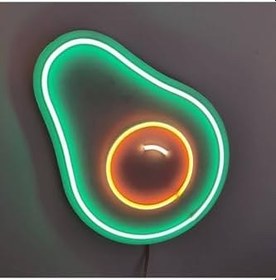 Resim Neon Led Işıklı Avakado 