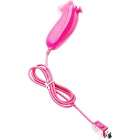 Resim Pembe-nunchuck Nunchuk Video Oyunu Denetleyicisi Uzaktan Nintendo Wii Konsolu İçin 5 Renk 