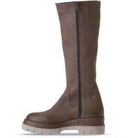 Resim Bueno Shoes Vizon Deri Kadın Düz Çizme 01wv2906 