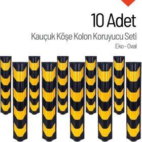 Resim İleri Trafik 10'lu Compound Köşe Kolon Koruyucu (Eko - Oval) 