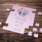 Resim Kişiye Özel Romantik Tasarımlı Puzzle -P32 E-Hediyeci