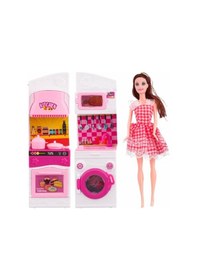 Resim İlk Mutfak Setim İkili Set Bebekli-Fırın ve Çamaşır Makinesi 