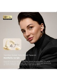 Resim Soundpeats Pop Clip Open-Ear Enc Ows Bluetooth 5.4 Kablosuz Kulaklık 