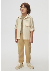 Resim Xo Kids Erkek Çocuk Gömlek 4-8 Yaş 48523 Krem 