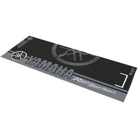 Resim GOGOPREMİUM YAMAHA UYUMLU GRİ DESENLİ 80 X 220 cm KAYDIRMAZ MOTOSİKLET HALISI 