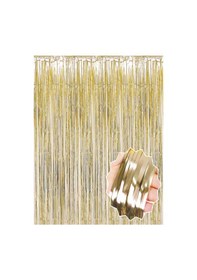 Resim Mat Altın Püsküllü Kapı Perdesi 