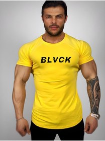 Resim Black İstanbul Black Baskılı Fitness T-shirt 