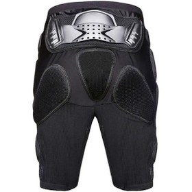 Resim Hayalet Yarış K062 Off-road Motosiklet Zırh Pantolon Yarış Sürme Anti-düşme Kalça Koruyucu, Boyut: Xxl Siyah 