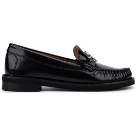 Resim Mario Valentino Kadın Hakiki Deri Siyah Loafer Ayakkabı 1040 91d2555 Bn Ayk Sk25-26 Black Siyah 