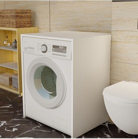 Resim Çamaşır Makinesi Alt Dolabı - Beyaz (552716051) 