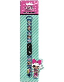 Resim Lol Surprise Lisanslı Lol6002 Mavi Bileklik Led Çocuk Saati Siyah 