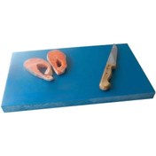 Resim Türkay Polietilen Kesim Tahtası Et Meyve Kesme Levhası 50x30x4 Cm Mavi 